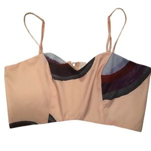 Silk Crop Top - New - Size M
